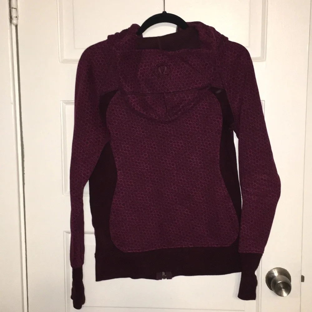 LULULEMON SCUBA ZIP UP  HOODIE III IN STAR PIXEL RASPBERRY - Picture 5 of 9